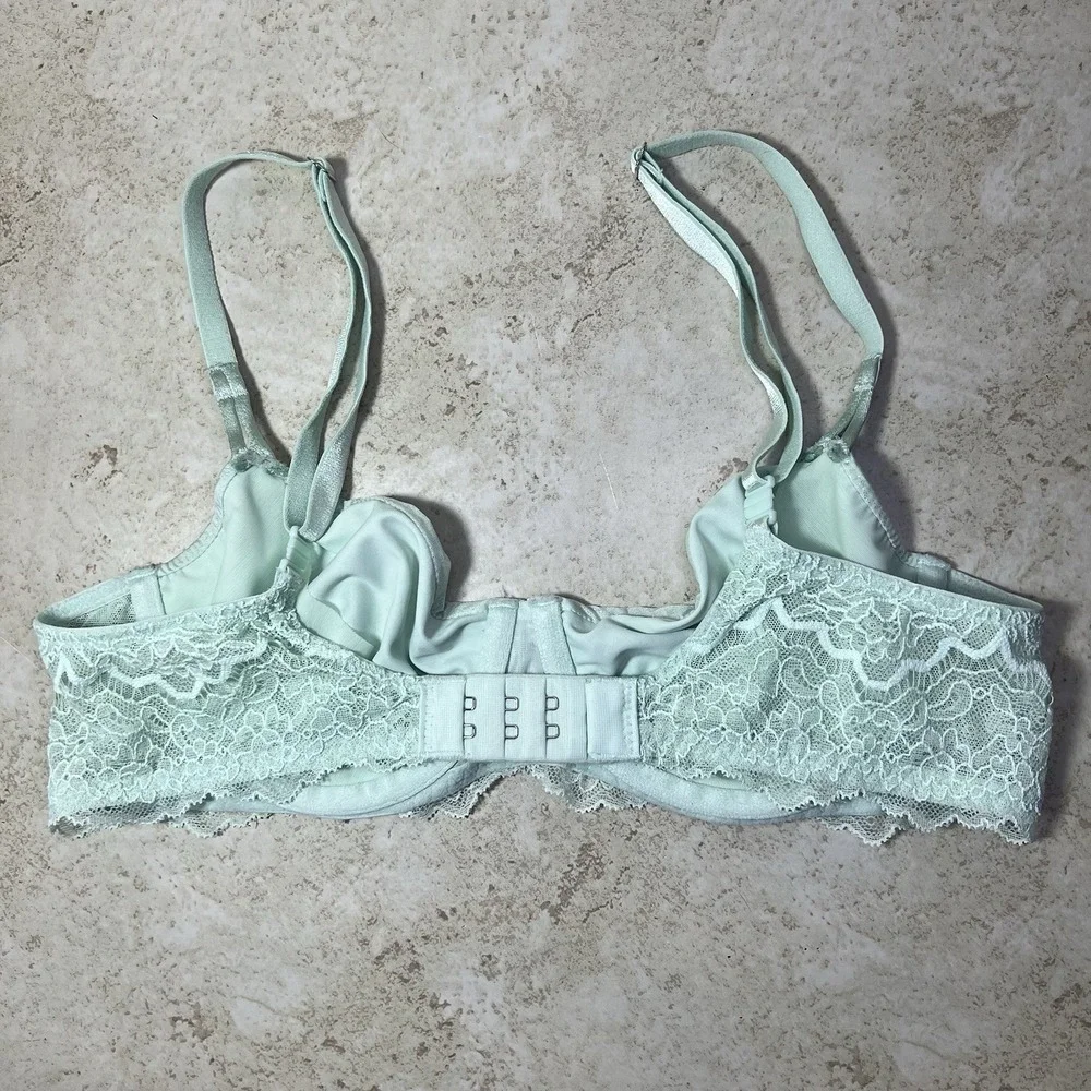 Victoria's Secret Seafoam Shimmer Fairycore Unlined Underwire Bra – Size 34C